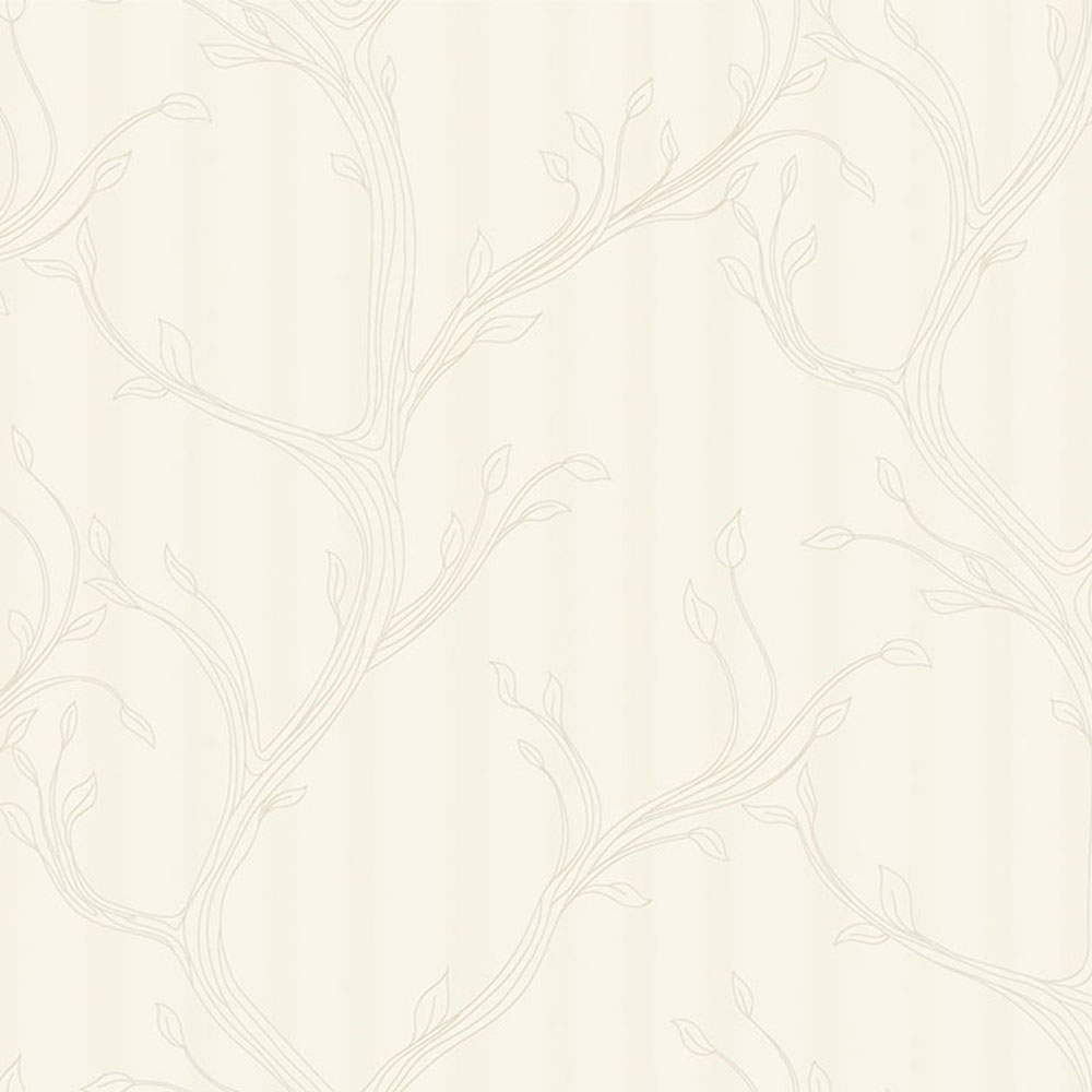 Luxury Wallpaper, Cream, Leafy Branches, Z16717, Murella 100, Zambaiti Parati
