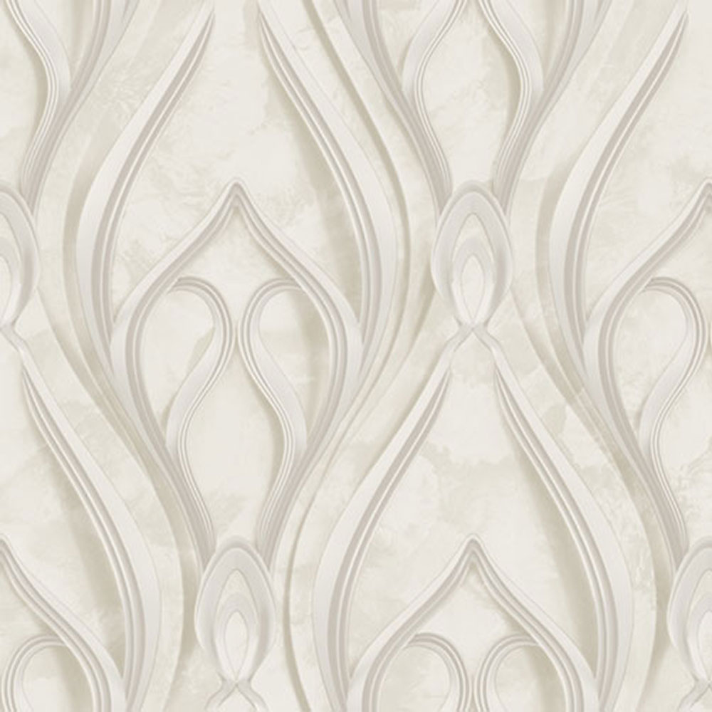 Luxury Wallpaper, Grey-Beige, Ornaments, Z16729, Murella 100, Zambaiti Parati