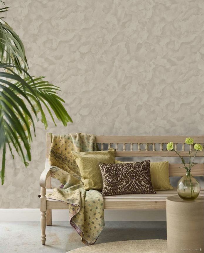 Luxury Wallpaper, Grey-Beige, Stucco, Z16731, Murella 100, Zambaiti Parati