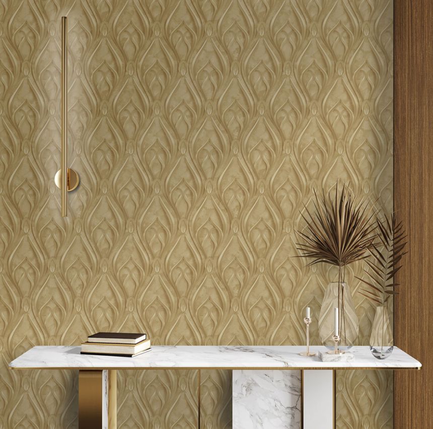 Luxury Wallpaper, Gold, Ornaments, Z16733, Murella 100, Zambaiti Parati