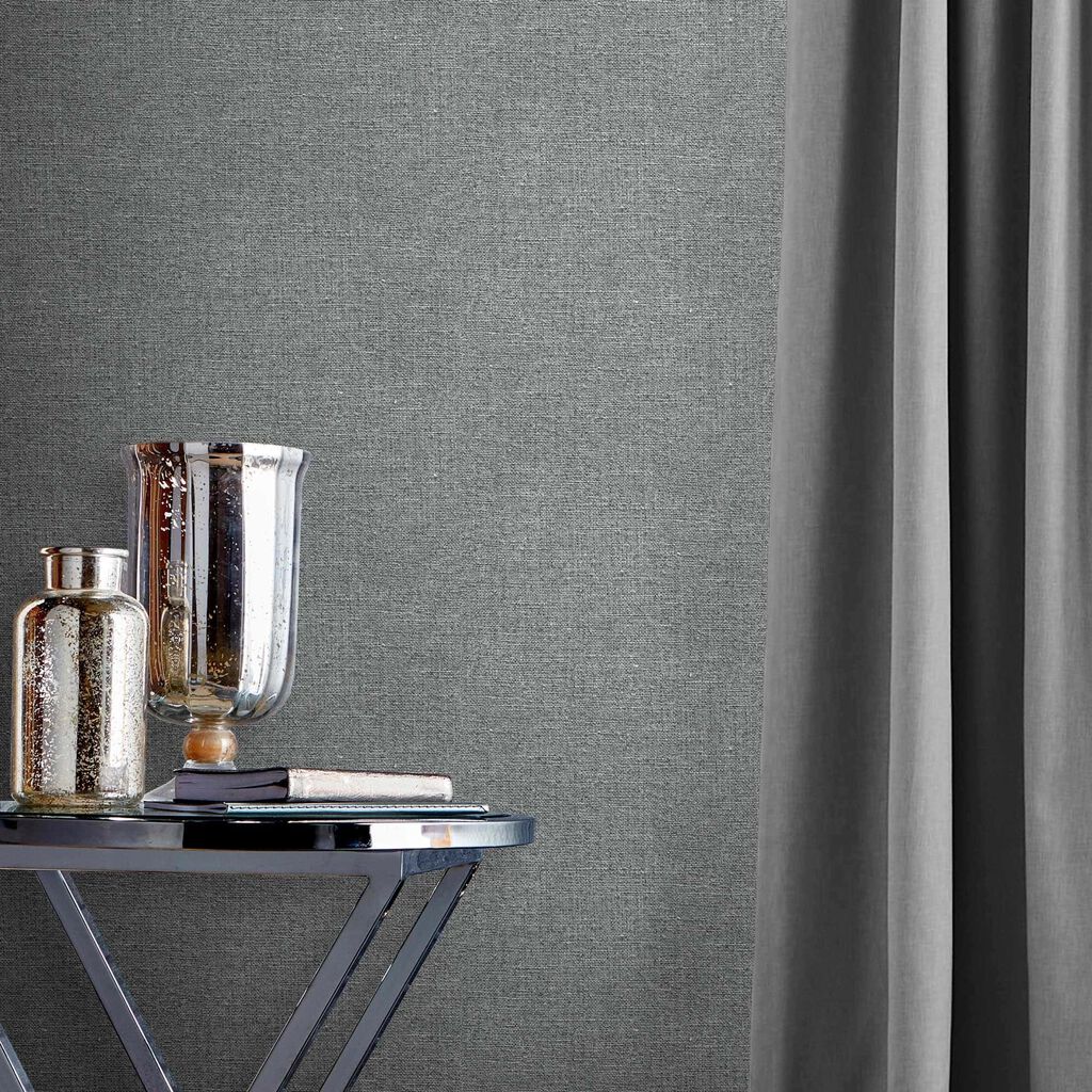 Wallpaper, grey, fabric effect, 118038, Arboretum, Graham Brown Premium