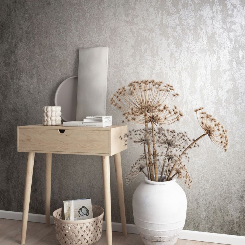 Wallpaper, brown, stucco plaster, 34274, City Glow, City Romance, Marburg