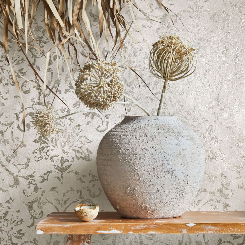 Wallpaper, Brown-Beige, Graphic 3D Pattern, 34643, Terra, Marburg