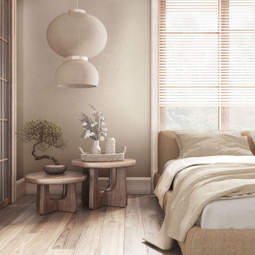 Wallpaper, cream, fabric texture, 35114, City Romance, Marburg