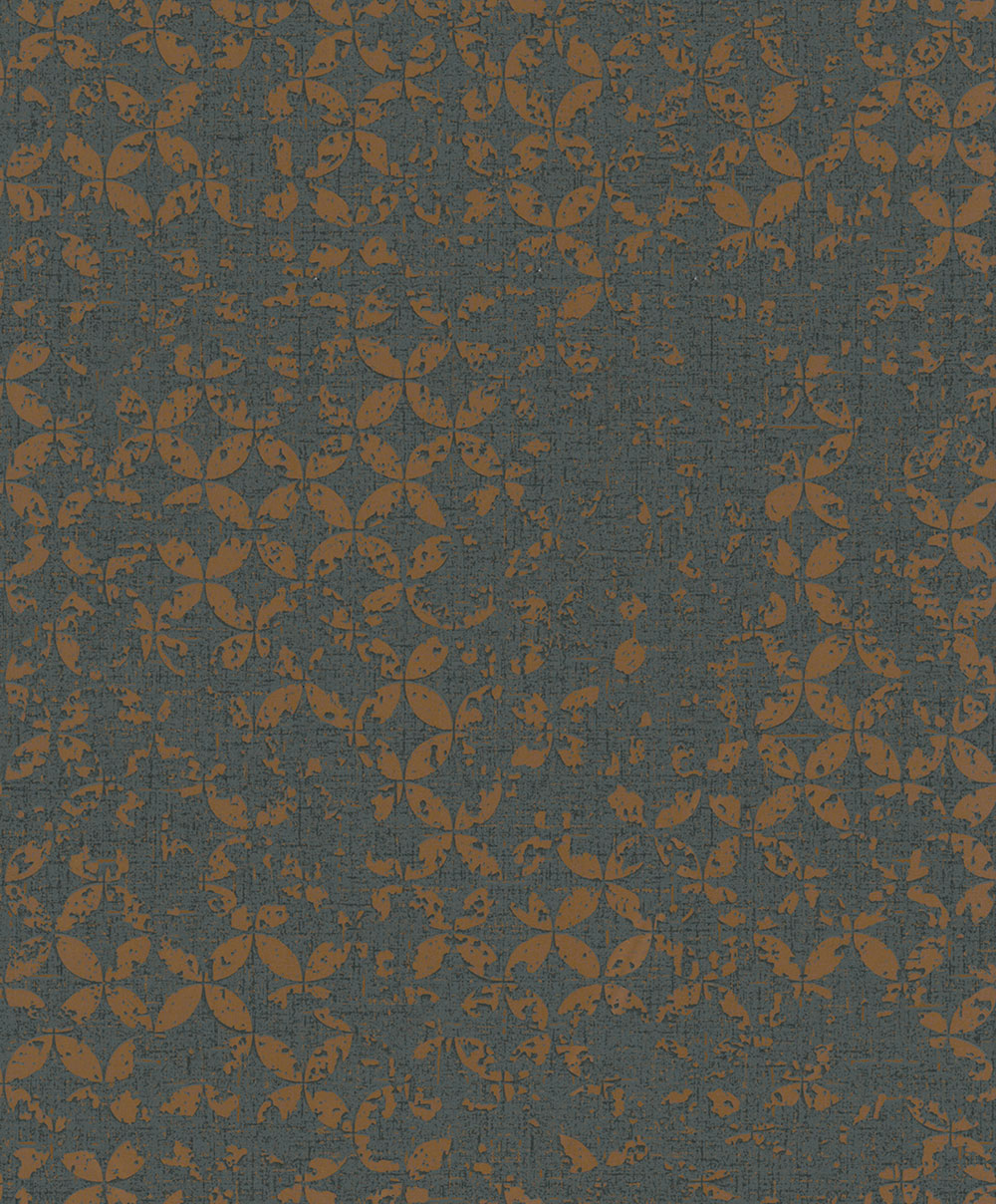 Wallpaper, black-bronze, geometric vintage pattern, 35119, City Romance, Marburg