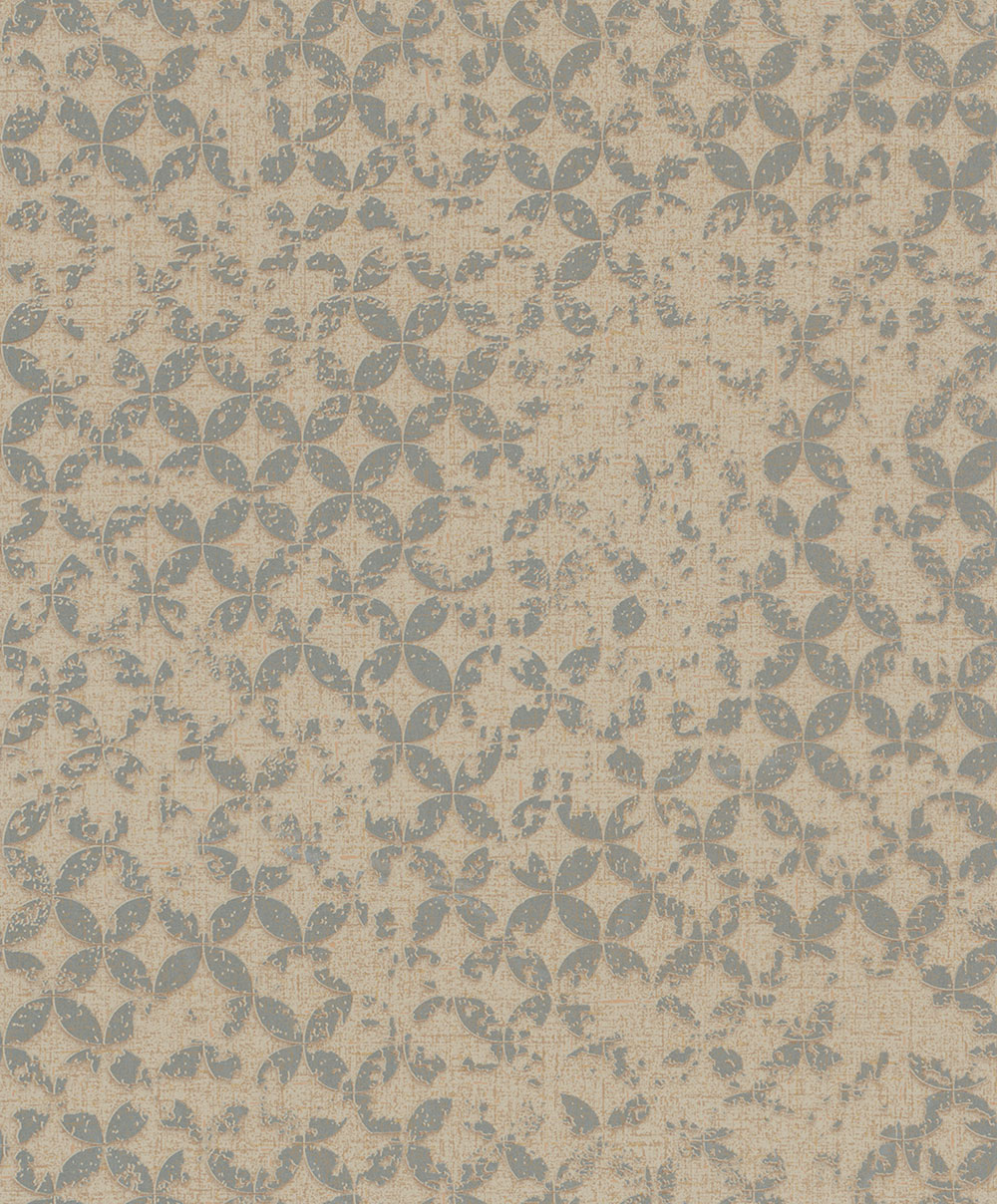 Wallpaper, beige-silver, geometric vintage pattern, 35120, City Romance, Marburg