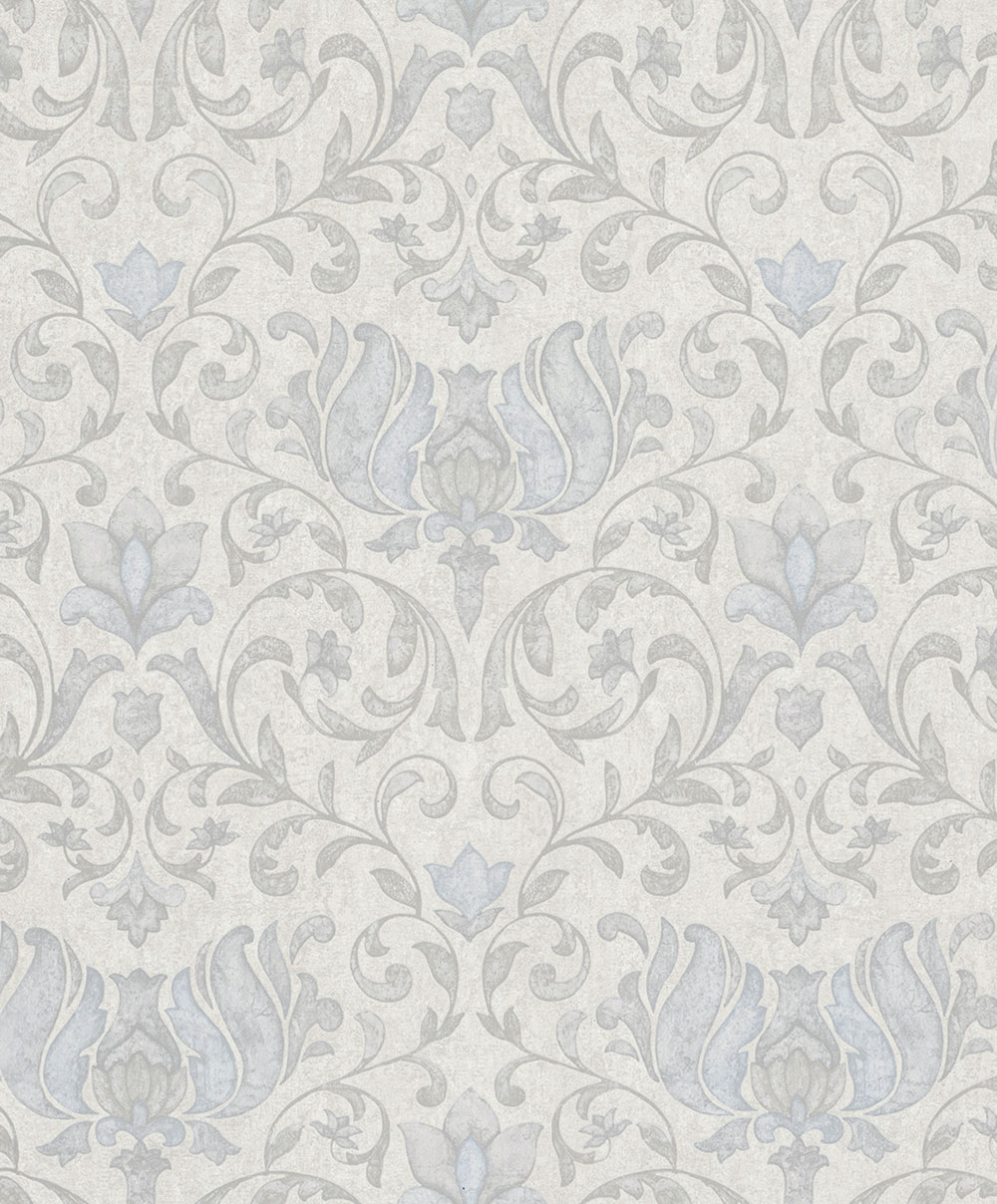 Wallpaper, grey-beige, blue, ornaments, 35147, City Romance, Marburg