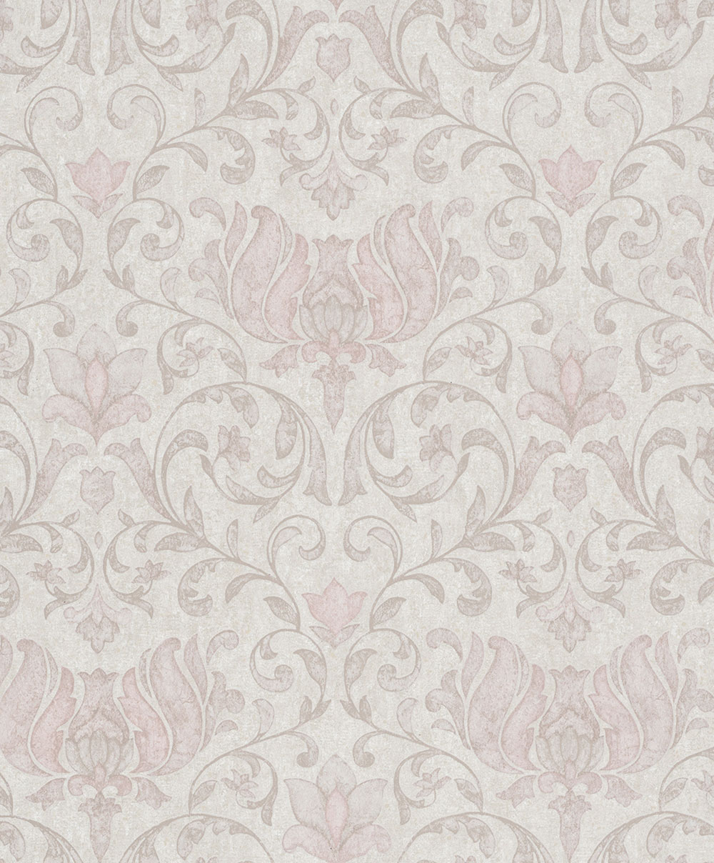 Wallpaper, grey-beige, pink, ornaments, 35149, City Romance, Marburg