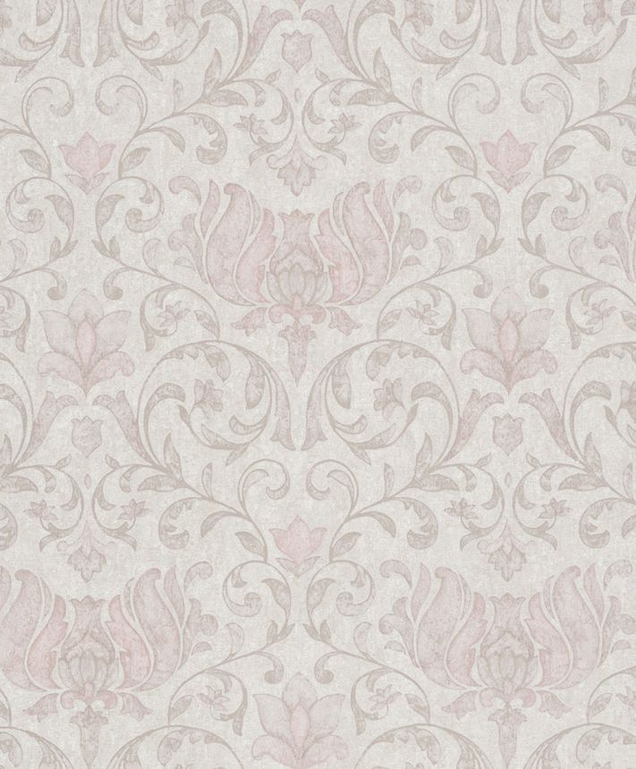 Wallpaper, grey-beige, pink, ornaments, 35149, City Romance, Marburg