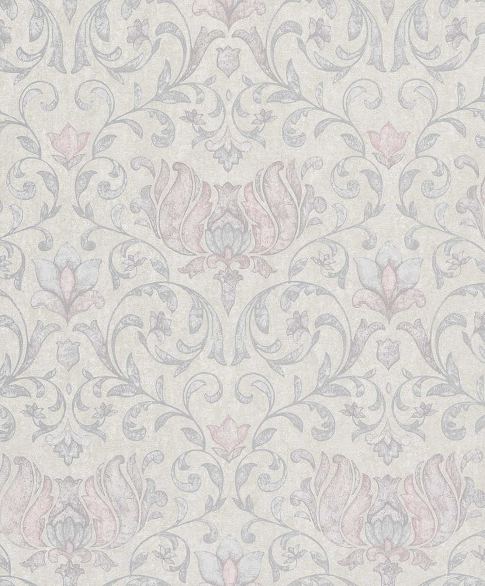 Wallpaper, grey-beige, pink, ornaments, 35150, City Romance, Marburg