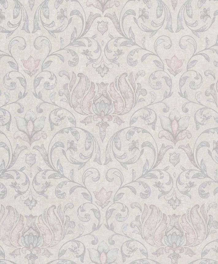 Wallpaper, grey-beige, pink, ornaments, 35150, City Romance, Marburg