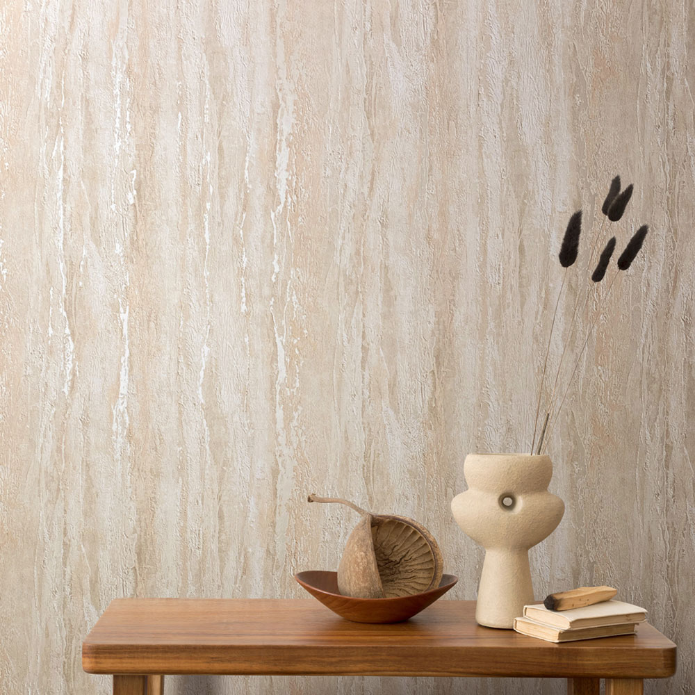 Wallpaper, beige-pink, stucco plaster, 35154, City Romance, Marburg