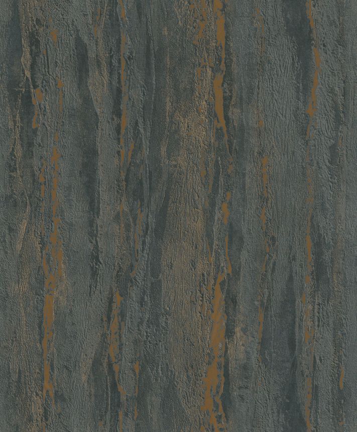 Wallpaper, black-bronze, stucco plaster, 35156, City Romance, Marburg