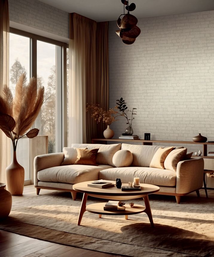 Wallpaper, Beige, Bricks, Brick Wall, 34611, Terra, Marburg