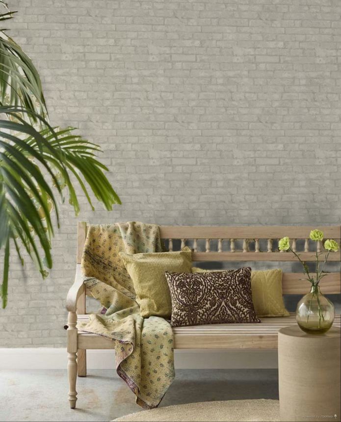 Wallpaper, Grey-Brown, Bricks, Brick Wall, 34612, Terra, Marburg