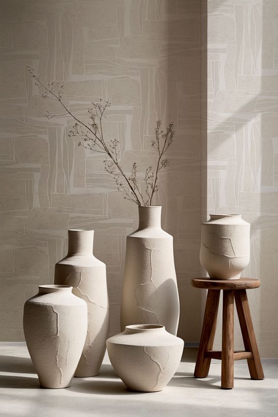 Wallpaper, Grey-Beige, Stone, 34647, Terra, Marburg
