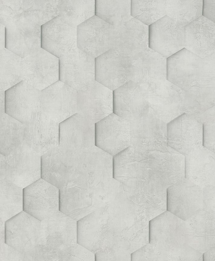 Geometric Wallpaper, Grey, Hexagons, 34159, Loft Superior, Marburg