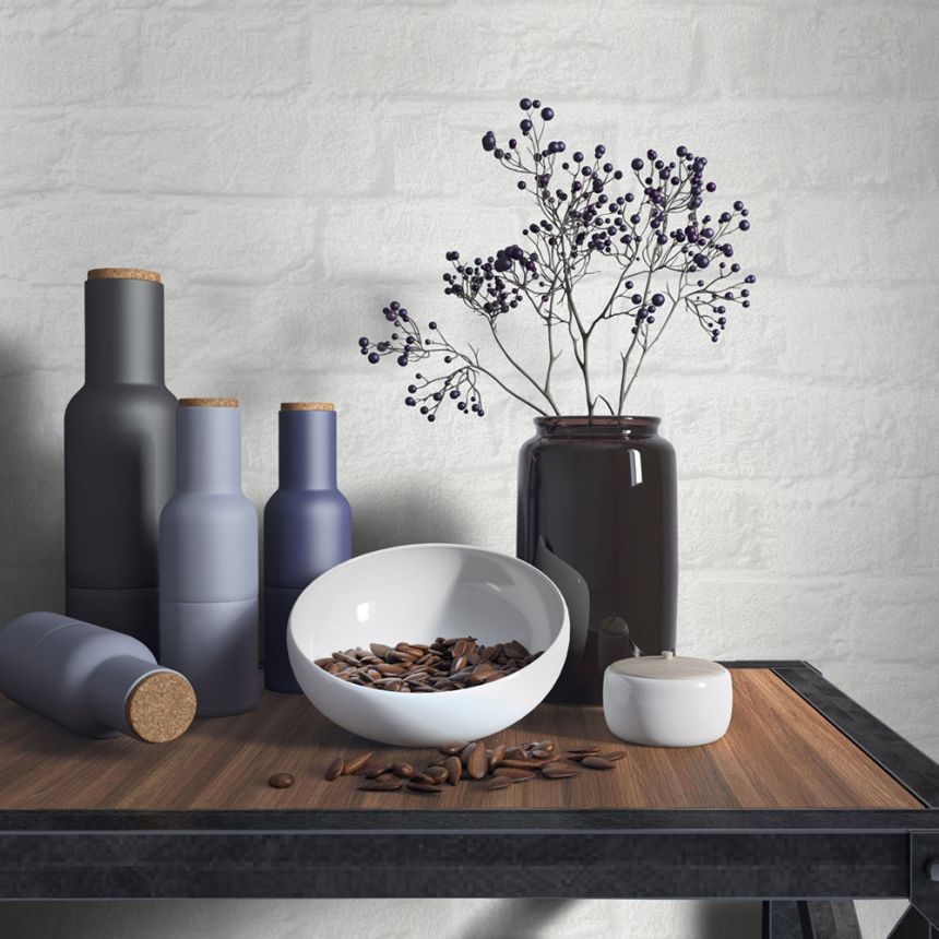 Wallpaper, White-Grey, Bricks, Brick Wall, 34165, Loft Superior, Marburg