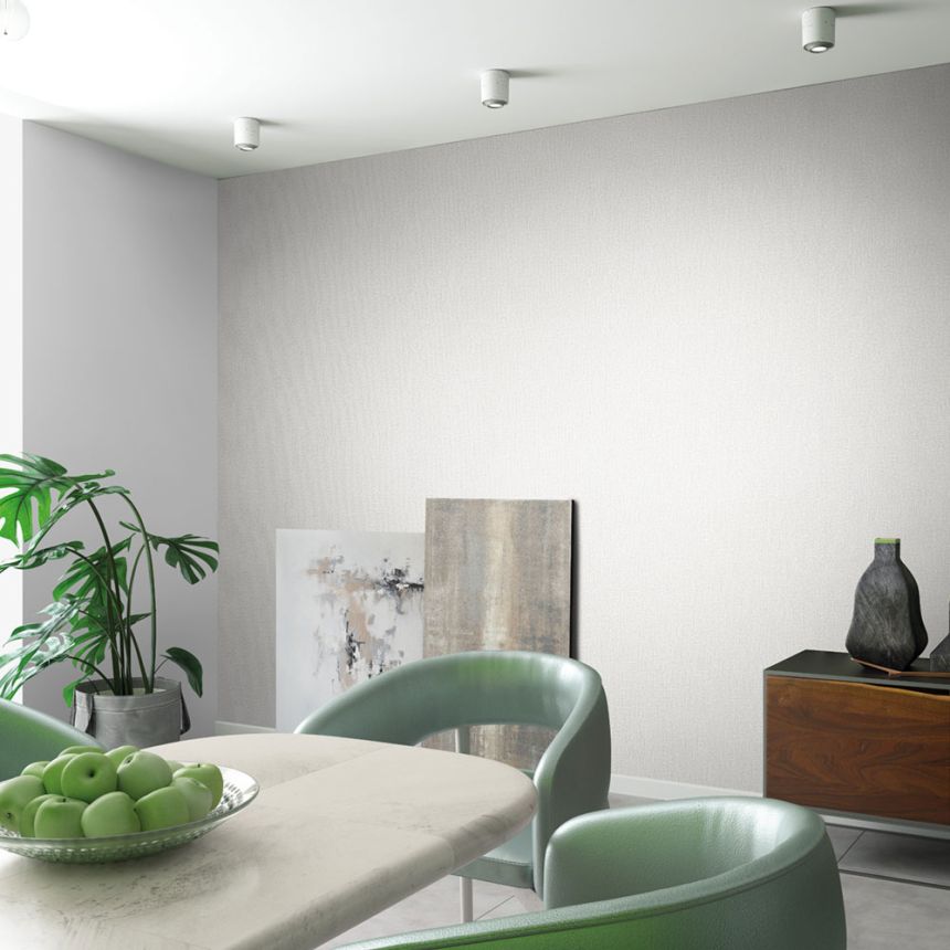 Wallpaper, White-Grey, Fabric Texture, 34172, Kumano, Loft Superior, Marburg
