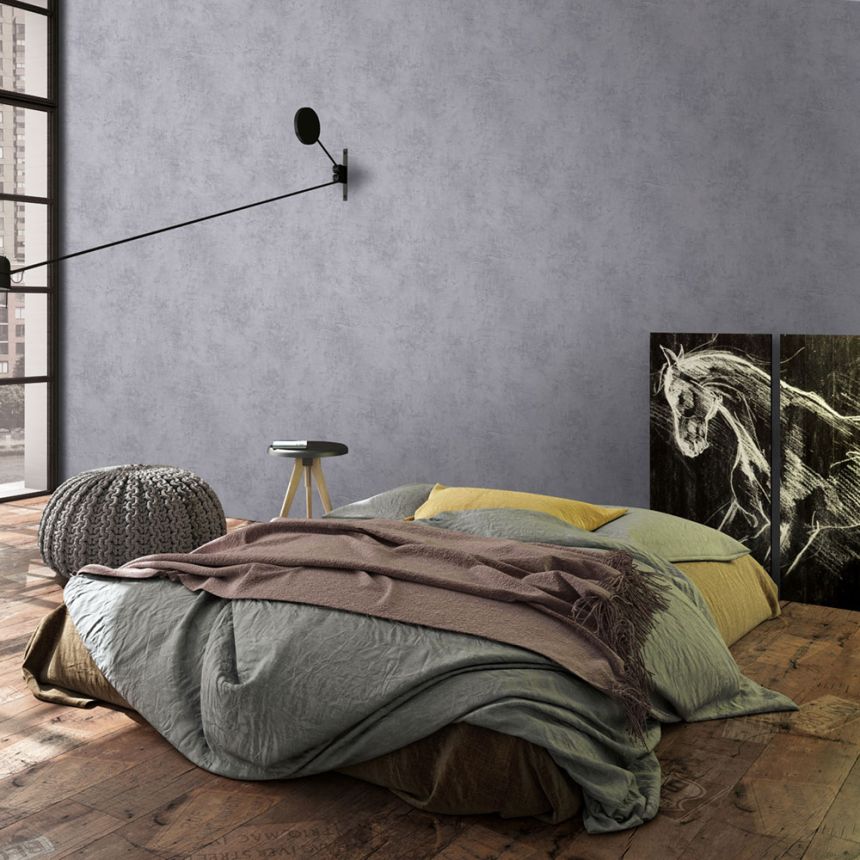 Wallpaper, Grey, Plaster Effect, 34187, Loft Superior, Marburg