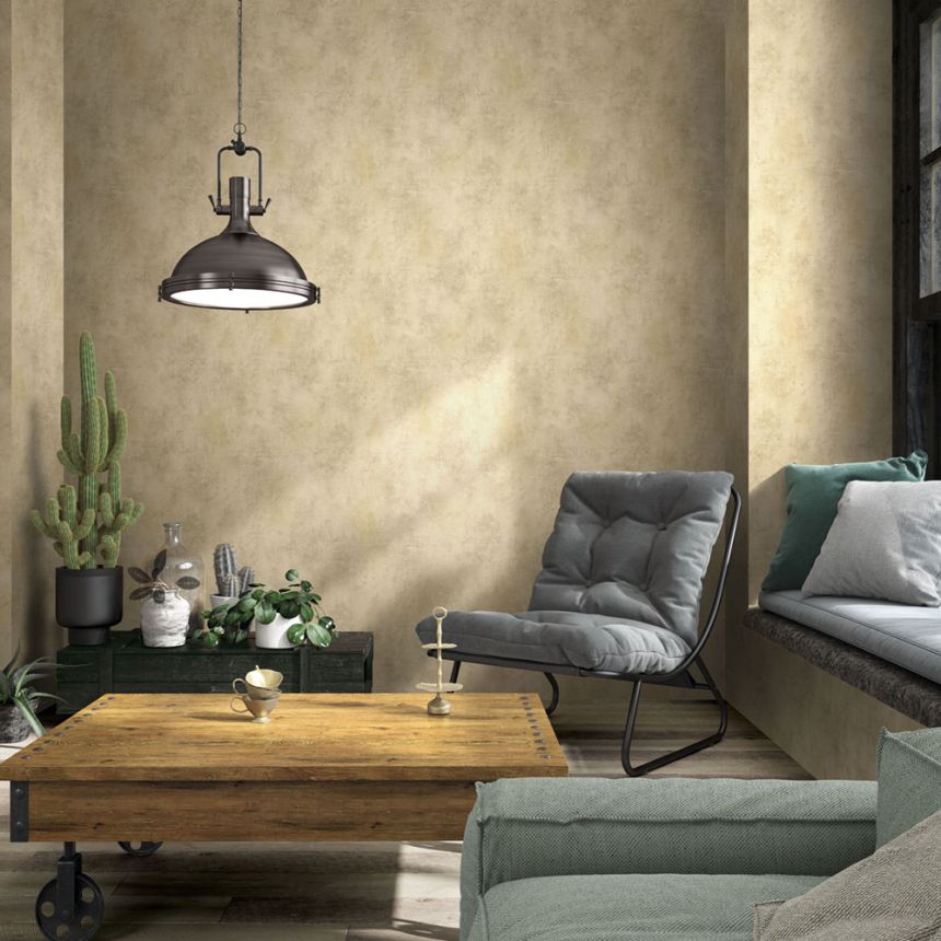 Wallpaper, Brown, Plaster Effect, 34190, Loft Superior, Marburg