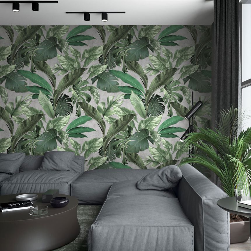 Wall Mural, Leaves, Stucco, 34197, Loft Superior, Marburg