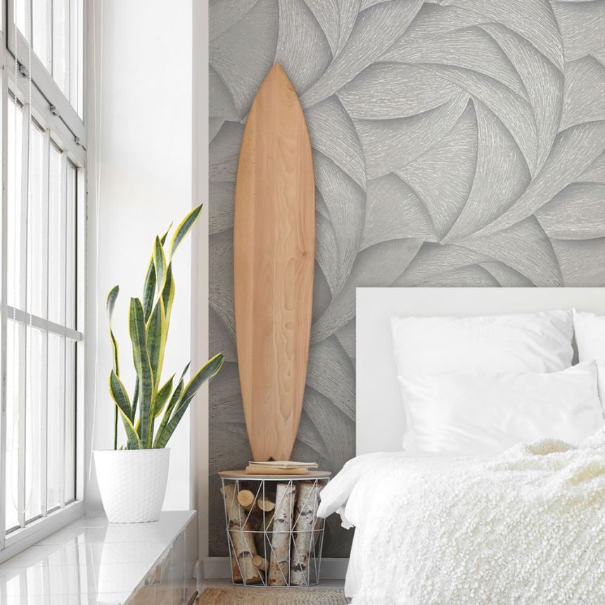 Wallpaper, grey, graphic lines, 35504, Ritus, Marburg