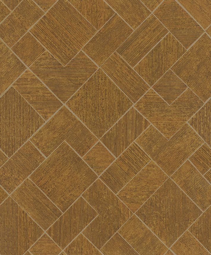 Wallpaper, brown-gold, geometric pattern, 35513, Ritus, Marburg