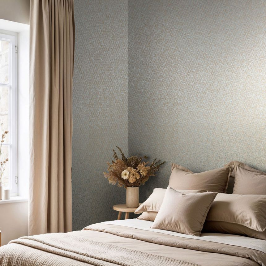 Geometric wallpaper, brown-blue, 35539, Ritus, Marburg