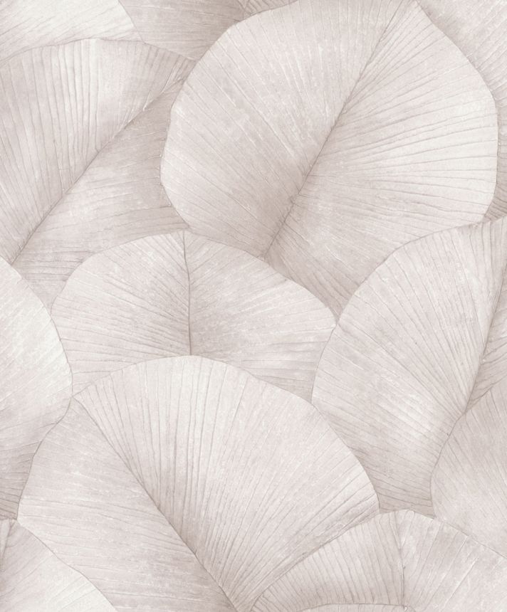 Wallpaper, brown-beige, leaves, 34511, Kumano, Marburg