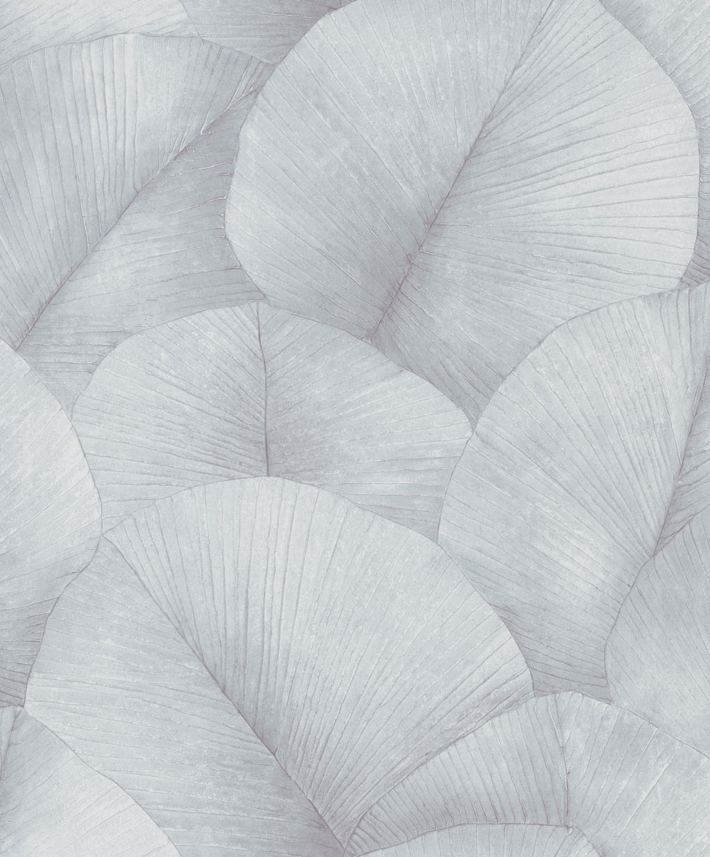 Wallpaper, grey-blue, leaves, 34512, Kumano, Marburg