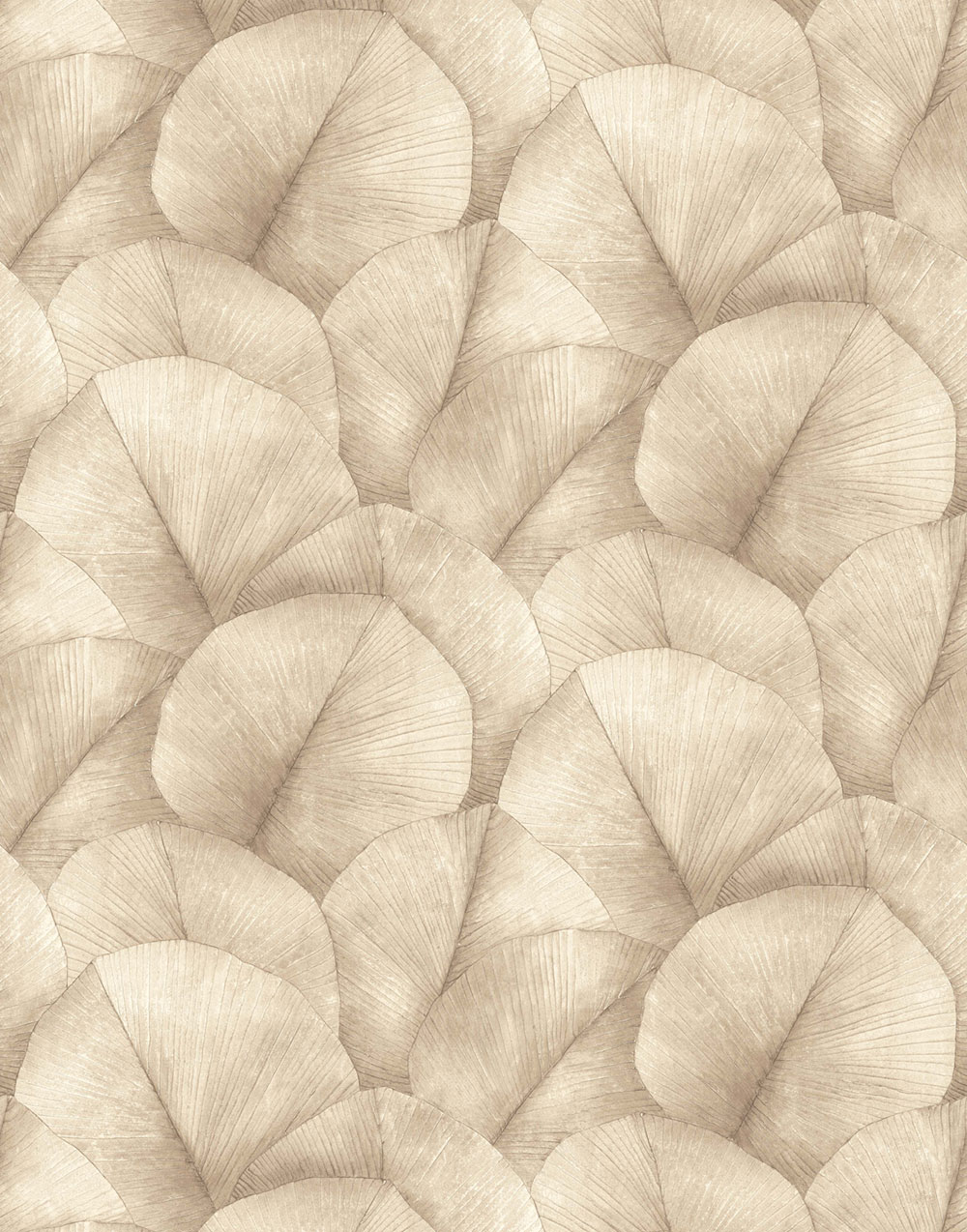 Wall mural, beige, leaves, 34597, Kumano, Marburg