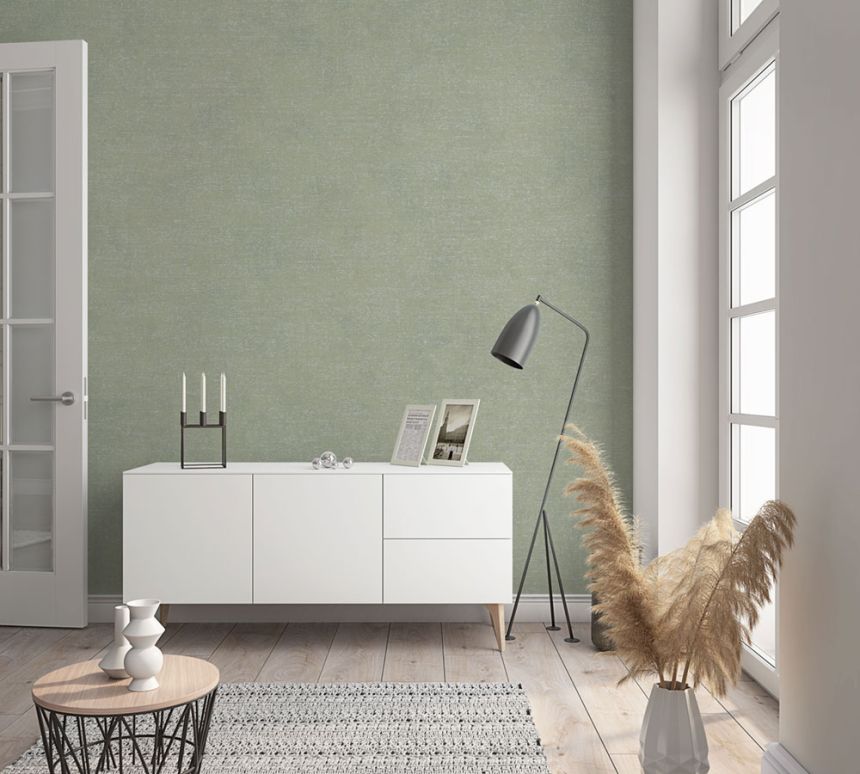 Wallpaper, Green, Fabric Texture, 32417, Shades, Marburg