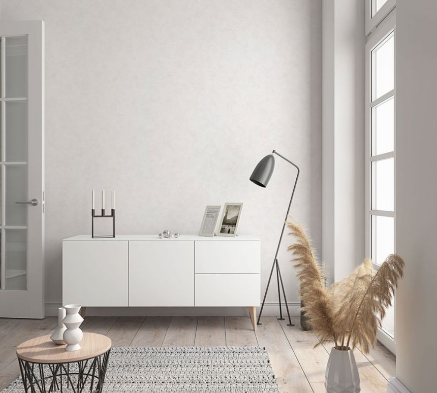 Wallpaper, White-Grey, Fabric Texture, 32436, Shades, Marburg