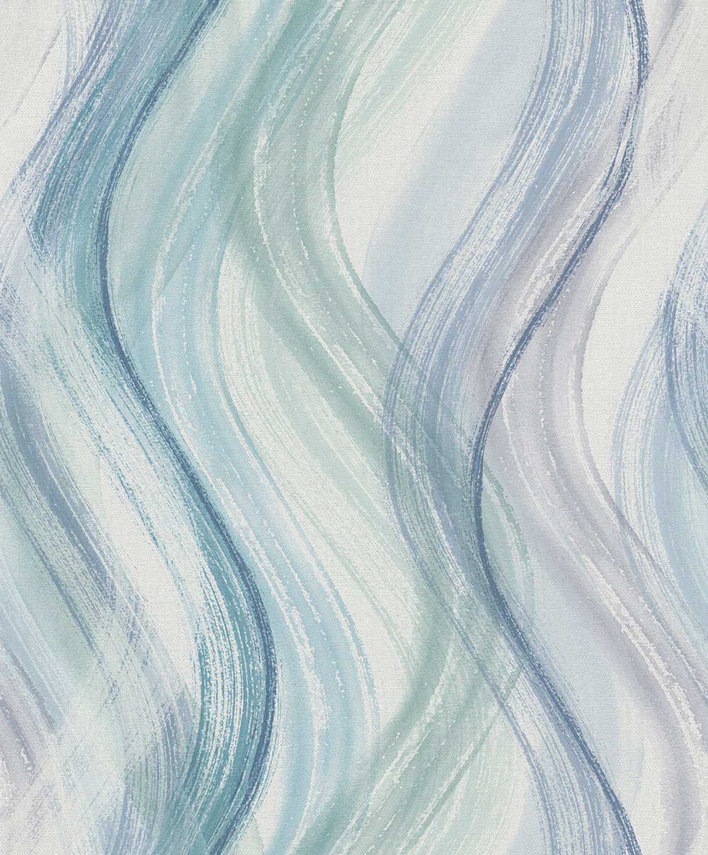 Wallpaper, Green-Blue, Waves, 32444, Shades, Marburg