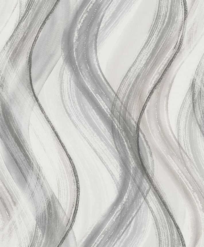 Wallpaper, Grey-Beige, Waves, 32446, Shades, Marburg