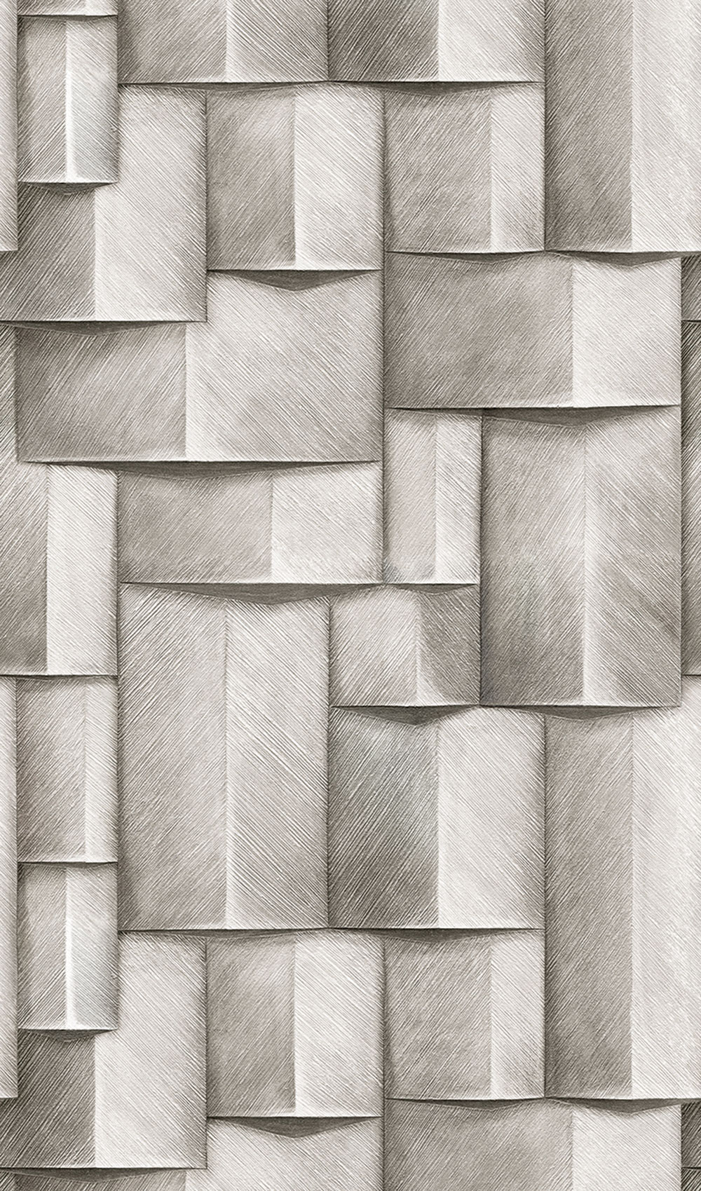 Graphic mural wallpaper, black-white, 3D effect, 35390, Timber, Marburg