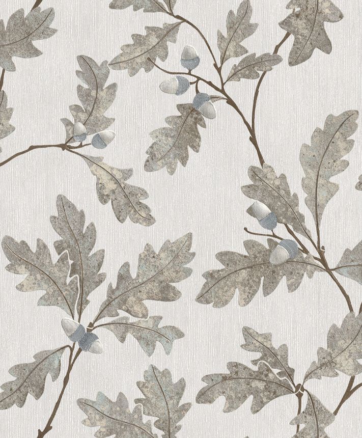 Wallpaper, grey, branches, leaves, 35391, Timber, Marburg