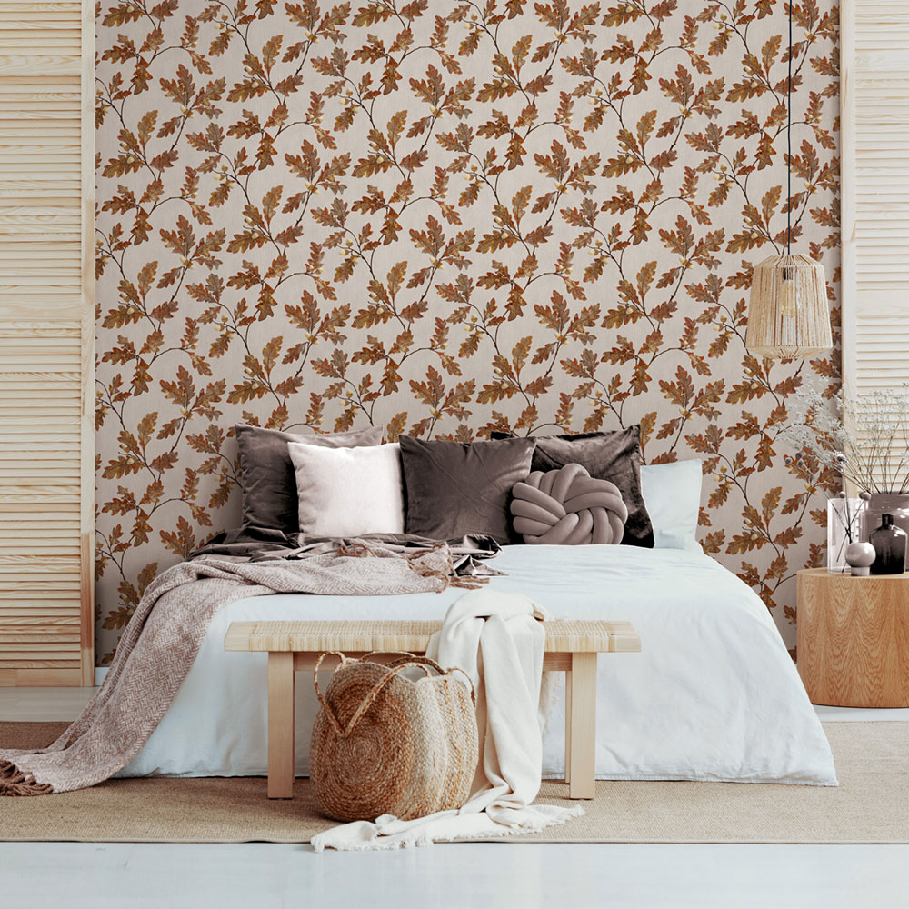 Wallpaper, brown, branches, leaves, 35398, Timber, Marburg