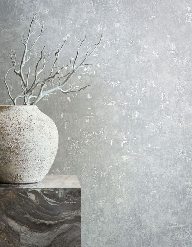 Wallpaper, Grey-Blue, Concrete, Stucco, 82371, Naomi, Novamur