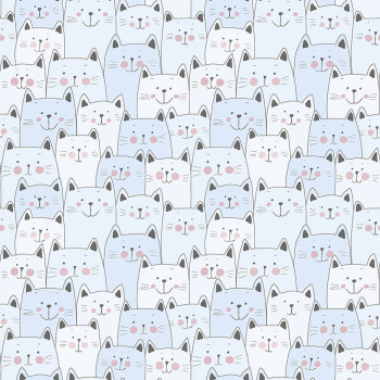 Children's non-woven wallpaper Cats, kittens, 134-3, Sambori, ICH Wallcoverings