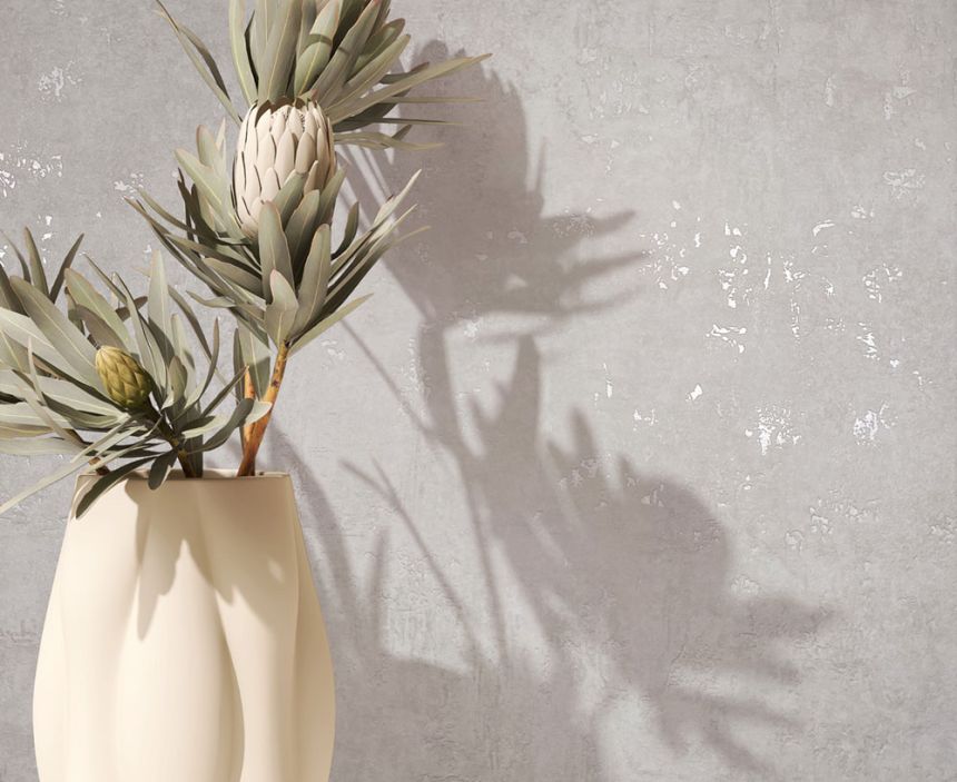 Wallpaper, White-Cream, Concrete, Stucco, 82499, Naomi, Novamur
