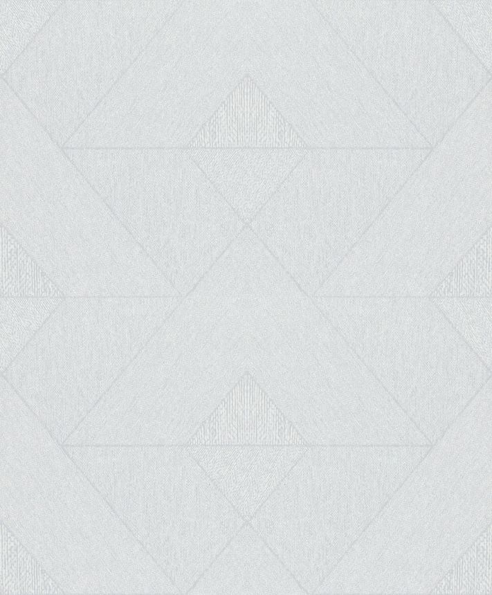 Geometric Wallpaper, White, 82545, Naomi, Novamur