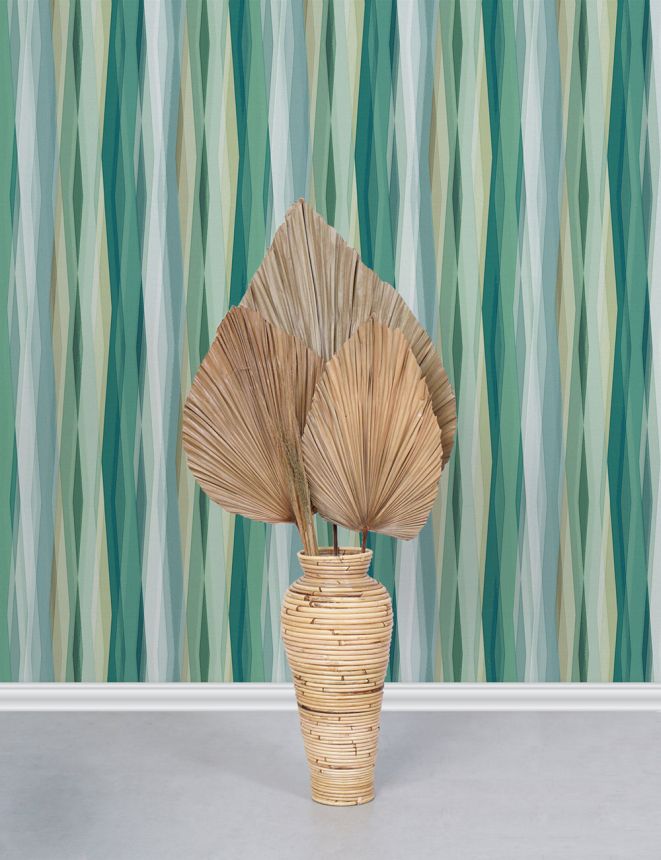 Wallpaper, Green, Graphic Pattern, 89008, Naomi, Novamur