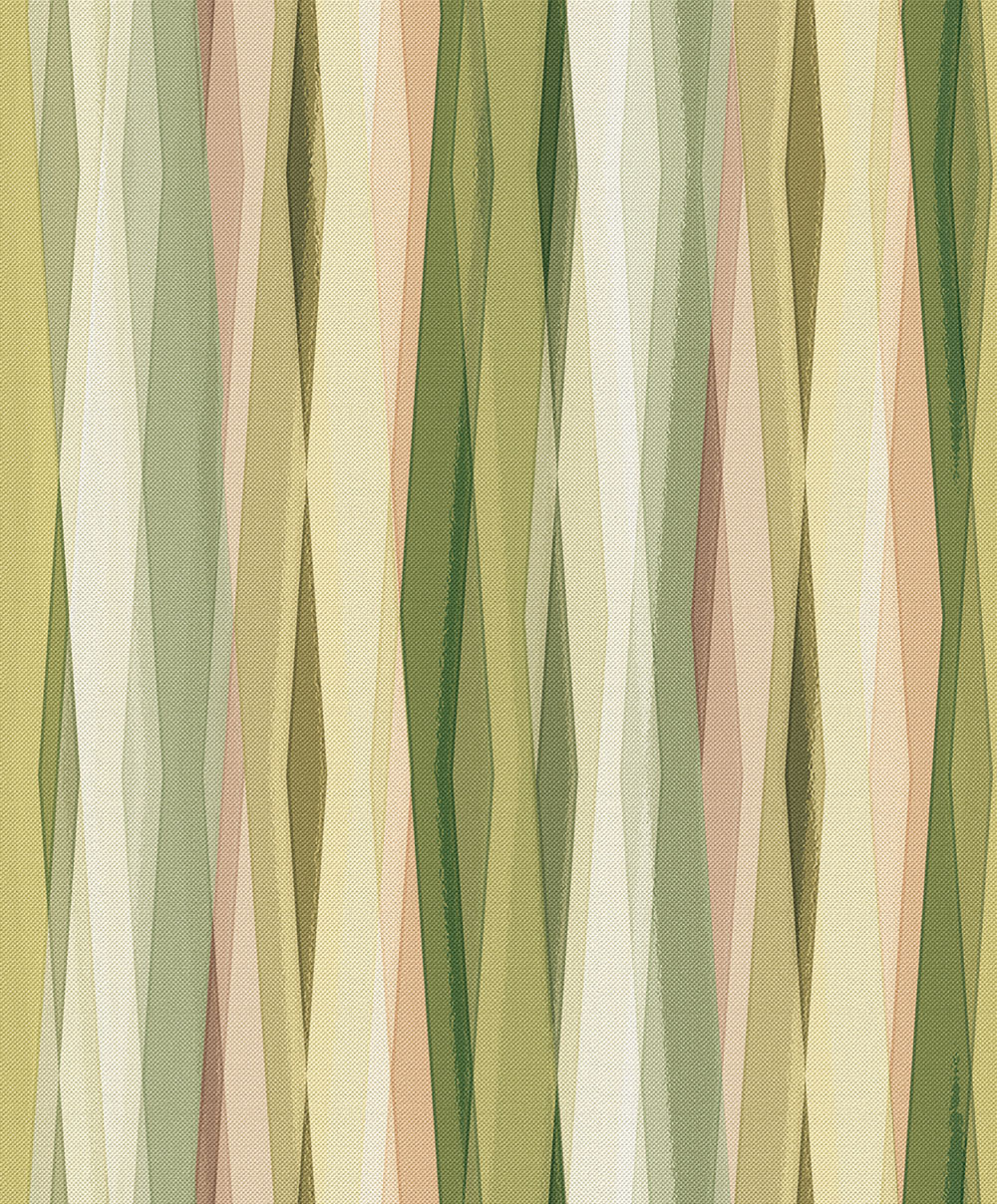 Wallpaper, Green-Beige, Graphic Pattern, 89010, Naomi, Novamur