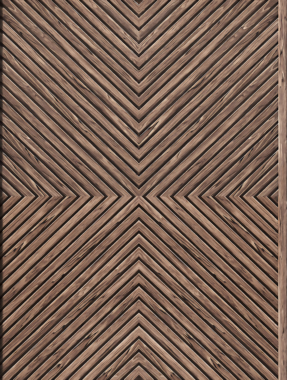 Wallpaper, Brown, Wood Panel Effect, 89020, Naomi, Novamur