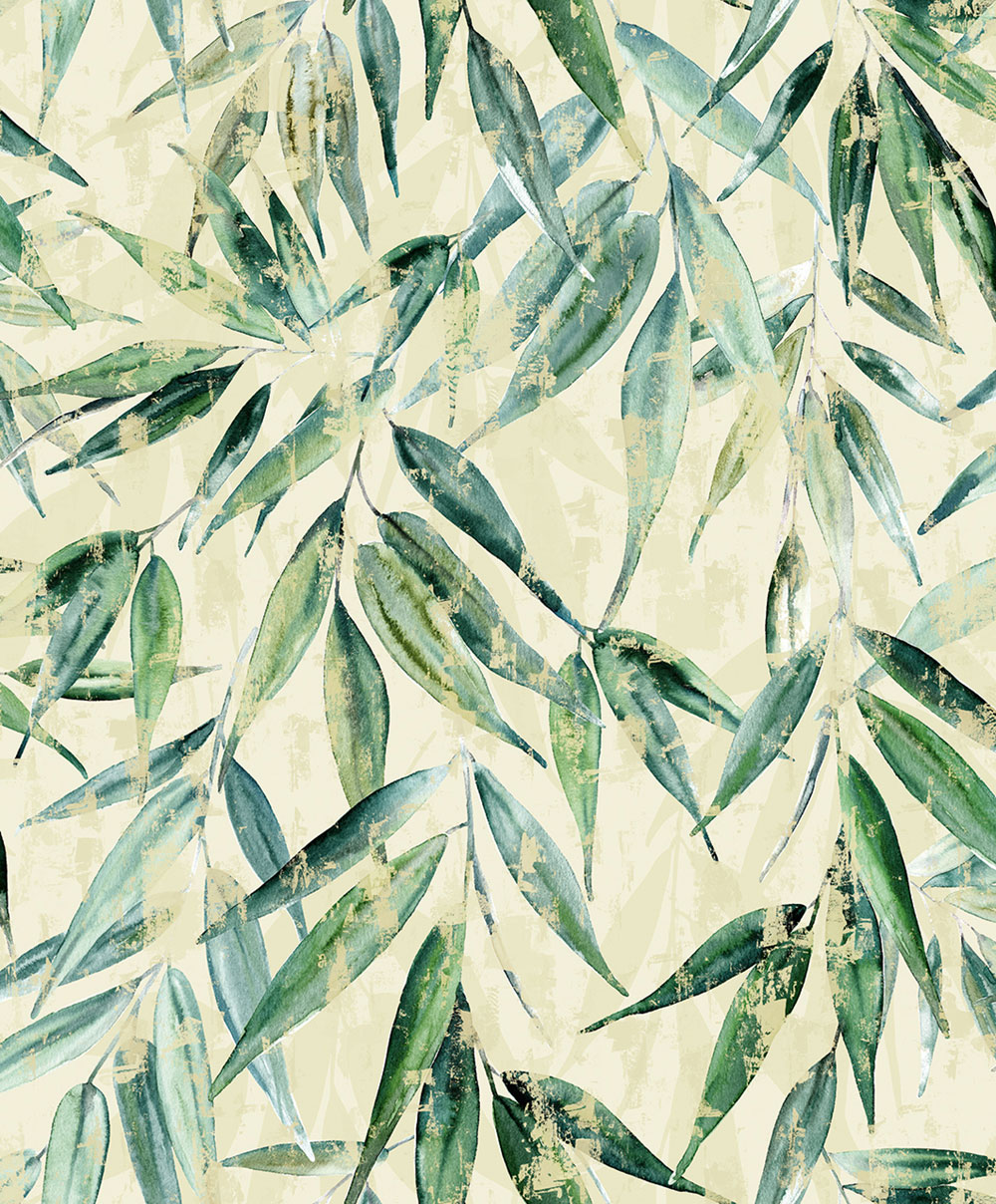 Wallpaper, Green, Leaves, 89040, Naomi, Novamur