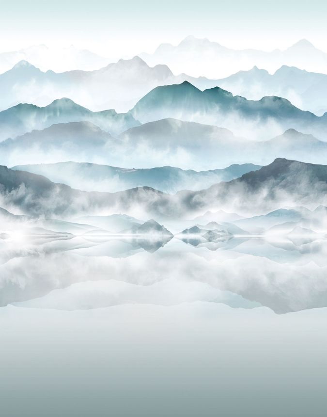 Wall Mural, Grey-Blue, Mountain Landscape, 96465, Naomi, Novamur