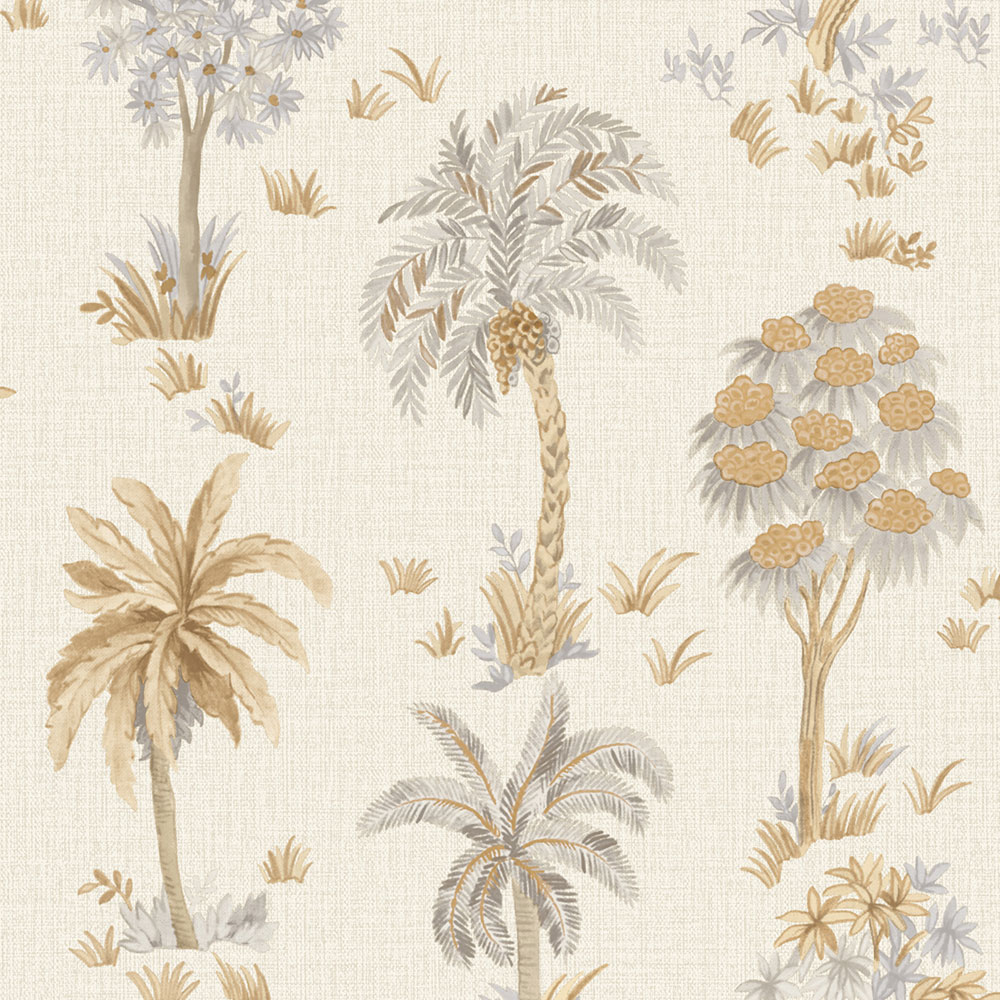 Luxury Wallpaper, Cream, Trees, Z70710, Marrakech, Zambaiti Parati