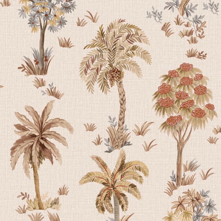 Luxury Wallpaper, Beige, Trees, Z70715, Marrakech, Zambaiti Parati